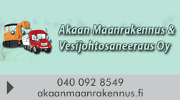 Akaan Maanrakennus & Vesijohtosaneeraus Oy logo